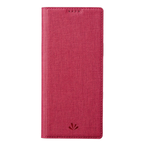 For Sharp Aquos Sense8 ViLi DMX Series Shockproof TPU + PU Leather Magnetic Attraction Horizontal Flip Case(Rose Red)