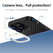 For iPhone 13 Pro Max Hollow Heat Dissipation TPU Phone Case(Black)