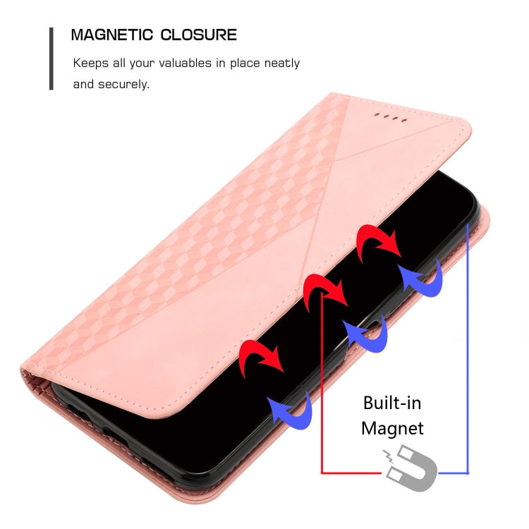 For Xiaomi Redmi K70 / K70 Pro Diamond Splicing Skin Feel Magnetic Leather Phone Case(Rose Gold)