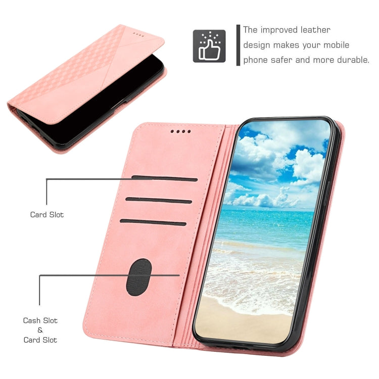 For Xiaomi Redmi K70 / K70 Pro Diamond Splicing Skin Feel Magnetic Leather Phone Case(Rose Gold)