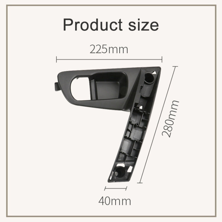 For Nissan Qashqai Left-Drive Car Door Inside Handle Base Bracket, Type:Base Left(Black)