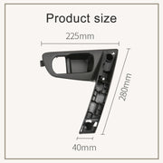 For Nissan Qashqai Left-Drive Car Door Inside Handle Base Bracket, Type:Base Left(Black)