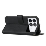 For Xiaomi Redmi K70 / K70 Pro Stitching Calf Texture Buckle Leather Phone Case(Black)