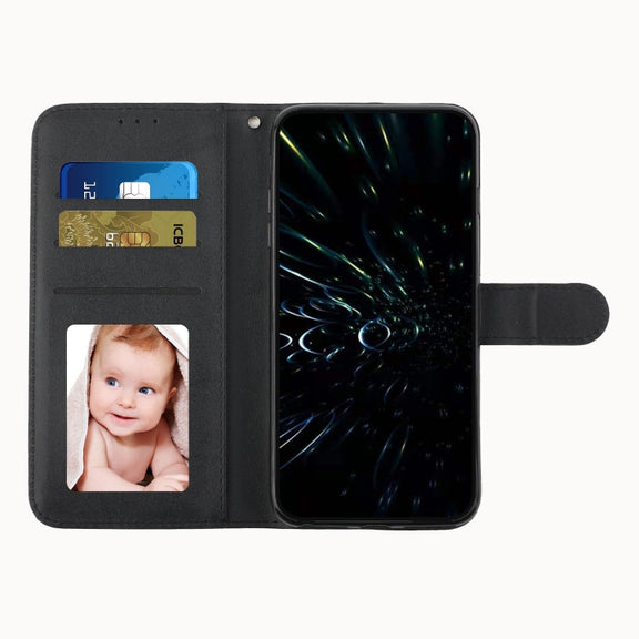 For Xiaomi Redmi Note 13 Pro 4G Global Stitching Calf Texture Buckle Leather Phone Case(Black)