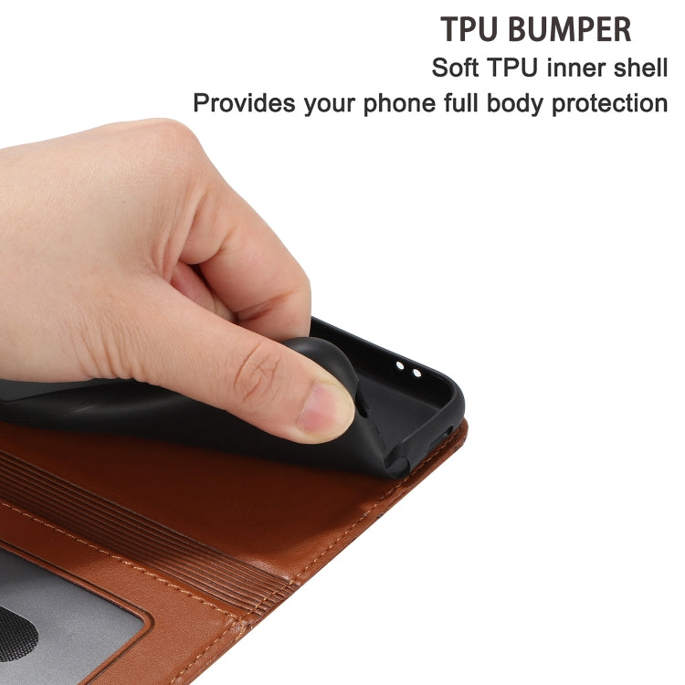 For iPhone 16e Cat Embossing Pattern Leather Phone Case with Lanyard(Brown)