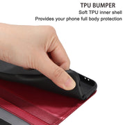 For iPhone 16 Pro Cat Embossing Pattern Leather Phone Case with Lanyard(Red)