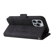 For iPhone 16 Pro Max BETOPNICE Dual-side Buckle Leather Phone Case(Black)