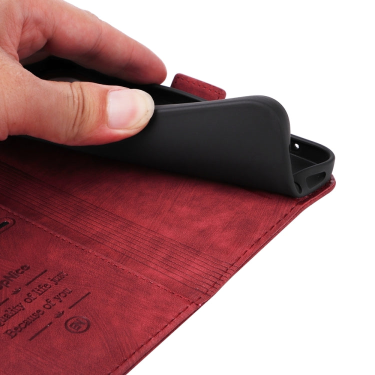 For iPhone 16 Pro Max BETOPNICE Dual-side Buckle Leather Phone Case(Red)