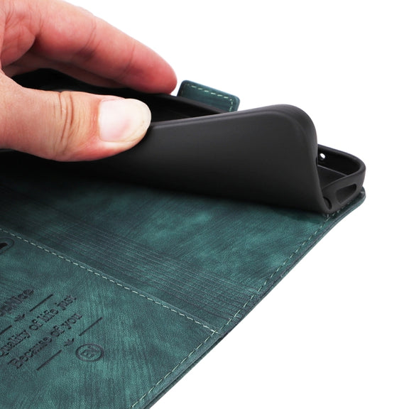 For iPhone 16 Pro Max BETOPNICE Dual-side Buckle Leather Phone Case(Green)