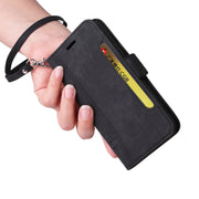 For iPhone 16 Plus BETOPNICE Dual-side Buckle Leather Phone Case(Black)