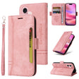 For iPhone 16 BETOPNICE Dual-side Buckle Leather Phone Case(Pink) - iPhone 16 Cases by BETOPNICE | Online Shopping South Africa | PMC TechLife | Buy Now Pay Later Mobicred