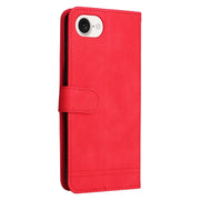 For iPhone 16e Skin Feel Life Tree Leather Phone Case(Red)