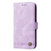 For iPhone 16e Skin Feel Life Tree Leather Phone Case(Purple)