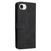 For iPhone 16e Skin Feel Life Tree Leather Phone Case(Black)