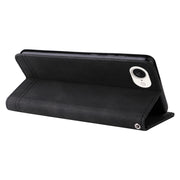 For iPhone 16e Skin Feel Life Tree Leather Phone Case(Black)