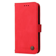 For iPhone 16 Pro Max Skin Feel Life Tree Leather Phone Case(Red)