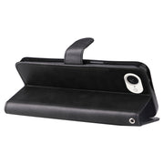 For iPhone 16e Fashion Calf Texture Zipper Leather Phone Case(Black)