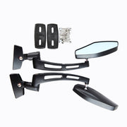 1Pair SF-062 Motorcycle Modified Rearview Mirror Reflective Mirror(Plating Silver)