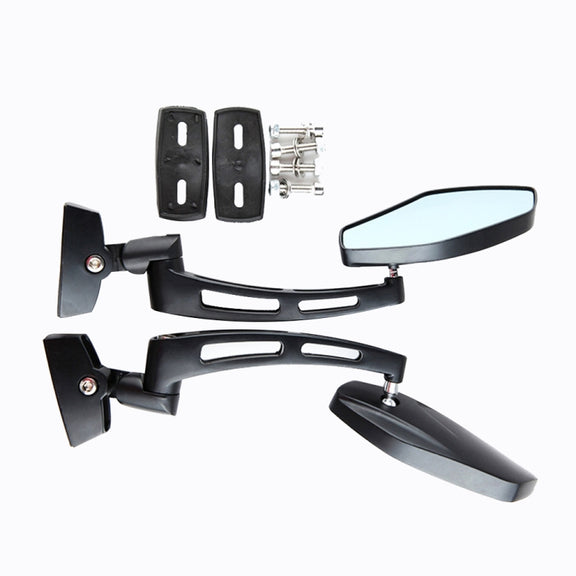 1Pair SF-062 Motorcycle Modified Rearview Mirror Reflective Mirror(Plating Silver)