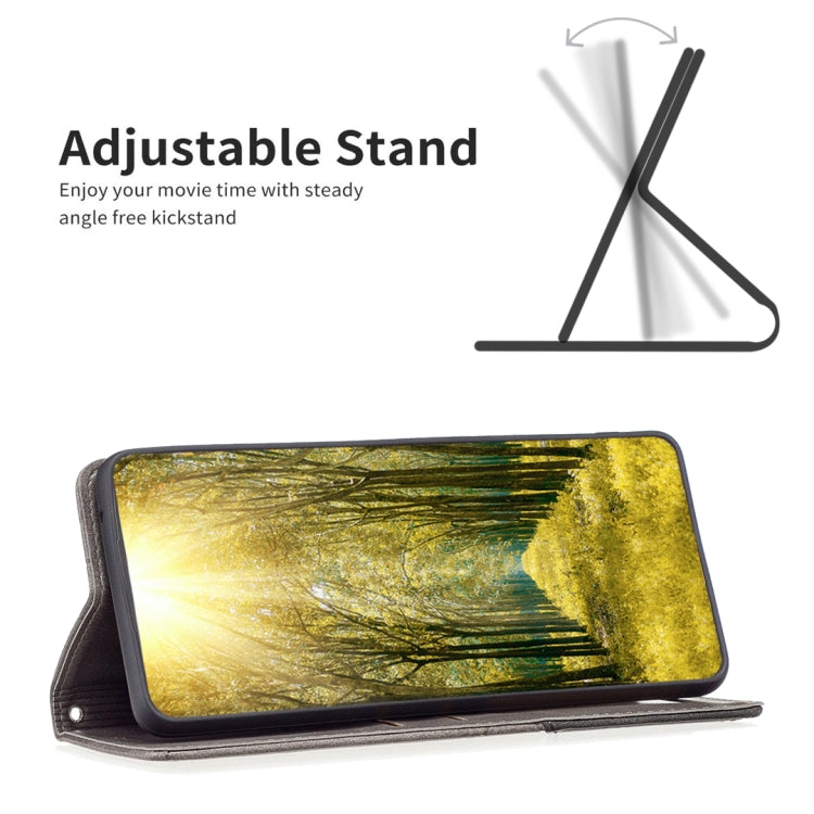 For iPhone 16 Pro Max Rhombus Texture Magnetic Leather Phone Case(Grey)