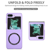 For Samsung Galaxy Z Flip5 5G Magsafe Magnetic Folding PC Phone Case(Purple)