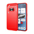 For Nothing Phone 2a Brushed Texture Carbon Fiber TPU Phone Case(Red) - More Brand by PMC TechLife | Online Shopping South Africa | PMC TechLife