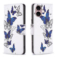For iPhone 16 Plus Colored Drawing Pattern Flip Leather Phone Case(Butterflies) - iPhone 16 Plus Cases by PMC TechLife | Online Shopping South Africa | PMC TechLife | Buy Now Pay Later Mobicred