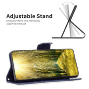 For iPhone 16 Embossing Two Butterflies Pattern Leather Phone Case(Blue)