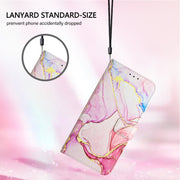For iPhone 16e PT003 Marble Pattern Flip Leather Phone Case(Rose Gold)