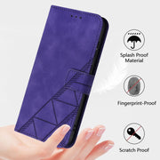 For iPhone 16e Crossbody 3D Embossed Flip Leather Phone Case(Purple)