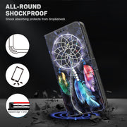 For Google Pixel 9 Pro 3D Painted Pattern Leather Phone Case(Colorful Dreamcatcher)