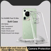 For Huawei Pura 70 Ultra imak UX-5 Series Transparent Shockproof TPU Protective Case