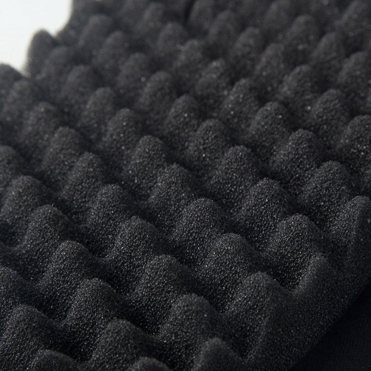 Single Sponge Wipe Black Hair Styling Gloves(Double-Sided)