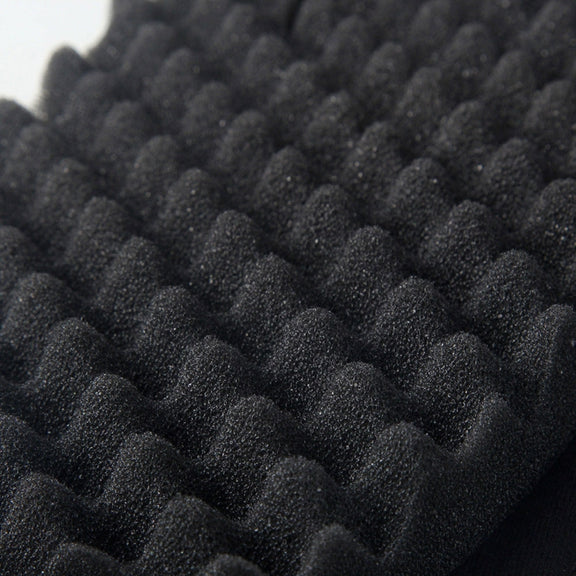 Single Sponge Wipe Black Hair Styling Gloves(Double-Sided)