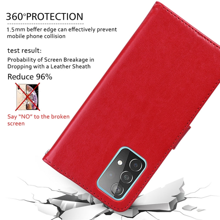 For Xiaomi Redmi Note 13 4G Rose Embossed Flip PU Leather Phone Case(Red)