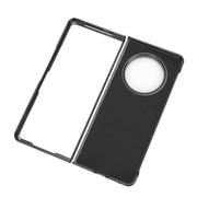 For Tecno Phantom V Fold Cow Pattern Sewing Back Cover Phone Case(Red)