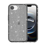 For iPhone 16e Shockproof Terminator Glitter Powder Phone Case(Black)