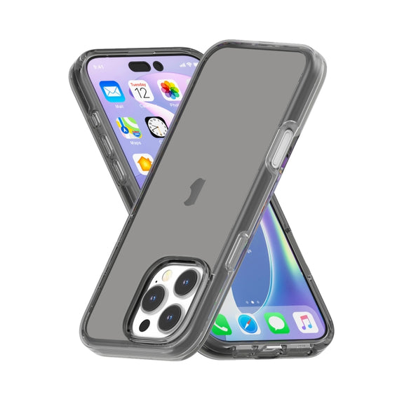 For iPhone 16 Pro Max Shockproof Terminator Transparent Phone Case(Grey)