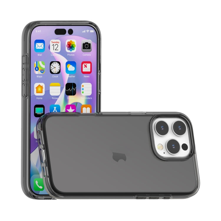 For iPhone 16 Pro Max Shockproof Terminator Transparent Phone Case(Grey)