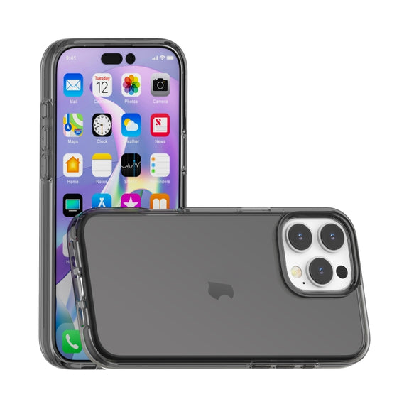 For iPhone 16 Pro Max Shockproof Terminator Transparent Phone Case(Grey)