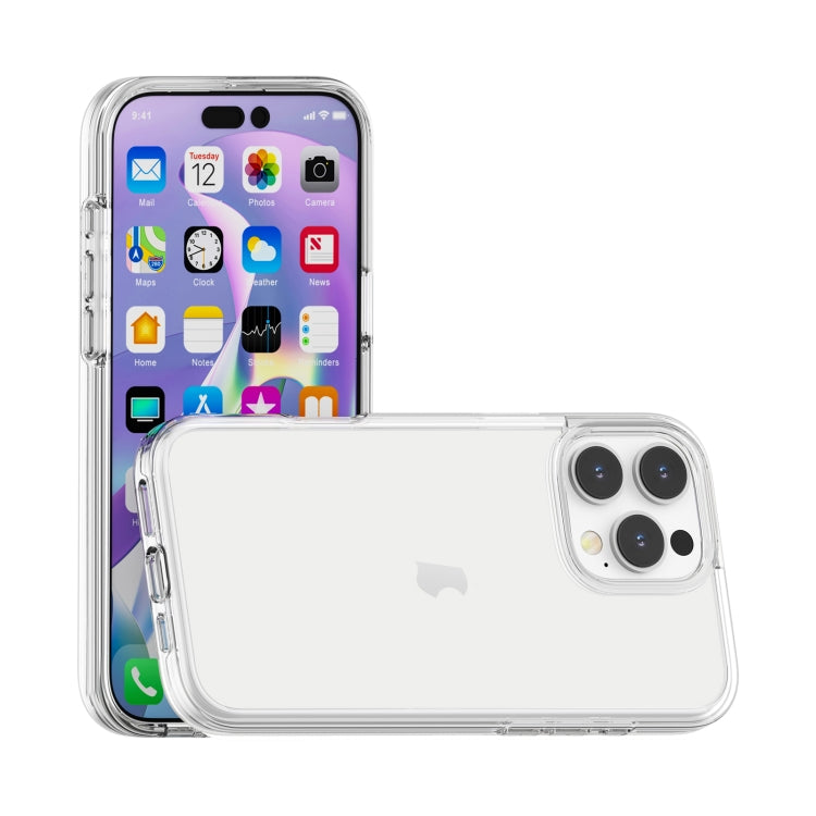 For iPhone 16 Pro Max Shockproof Terminator Transparent Phone Case(Transparent)