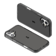 For iPhone 16 Plus Shockproof Terminator Transparent Phone Case(Grey)