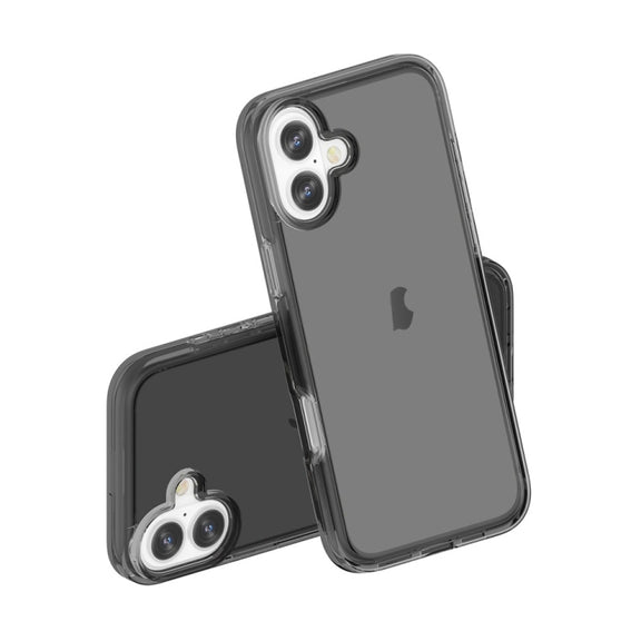 For iPhone 16 Plus Shockproof Terminator Transparent Phone Case(Grey)