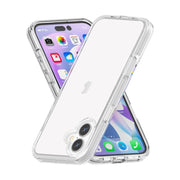 For iPhone 16 Plus Shockproof Terminator Transparent Phone Case(Transparent)