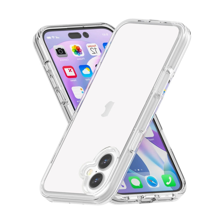 For iPhone 16 Shockproof Terminator Transparent Phone Case(Transparent)