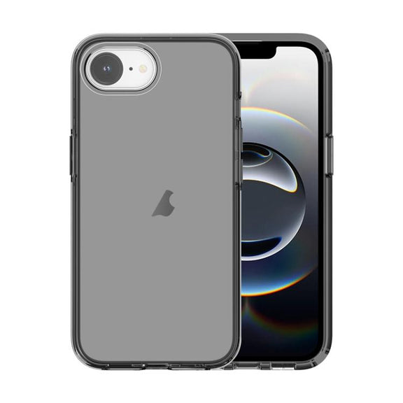 For iPhone 16e Shockproof Terminator Transparent Phone Case(Grey)