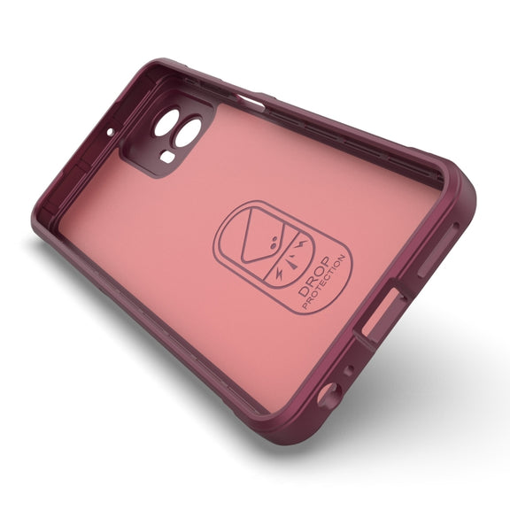 For Motorola Moto G73 5G Magic Shield TPU + Flannel Phone Case(Black)