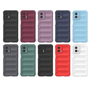 For Motorola Moto G73 5G Magic Shield TPU + Flannel Phone Case(Red)