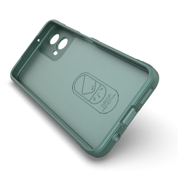 For Motorola Moto G34 5G Magic Shield TPU + Flannel Phone Case(Grey)