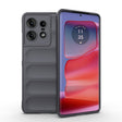 For Motorola Edge 50 Pro 5G Global Magic Shield TPU + Flannel Phone Case(Dark Grey) - Motorola Cases by PMC TechLife | Online Shopping South Africa | PMC TechLife | Buy Now Pay Later Mobicred